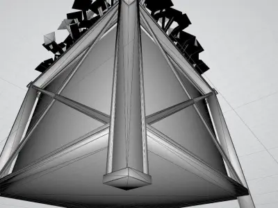 Flower Pot Red Flowers Version 2 Low-poly 3D model