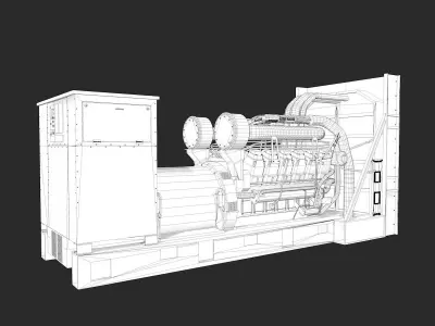 Industrial Generator Model 3D model