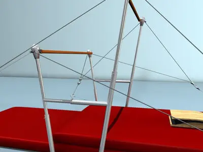 gimnastic equipment collection 3D model