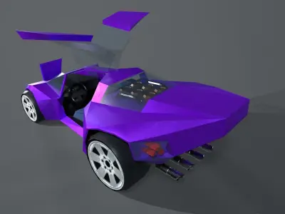 TOY CAR 2 Low-poly 3D model purchase