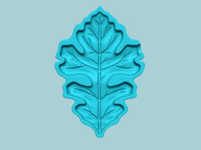 Bur Oak Tree Leaf - Molding Artificial EVA Craft 3D print model
