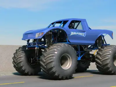 Monster Truck Bigfoot Generic 3D model