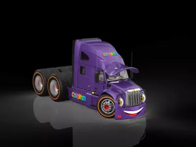 Caravan face 3D model