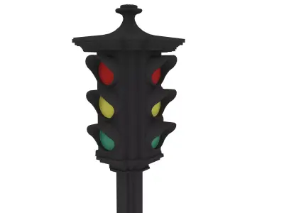 traffic light 3D model