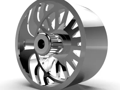 AMERICAN RACING CK10 QUANTUM CC WHEEL 3D print model