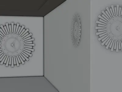 wall clock Free low-poly 3D model