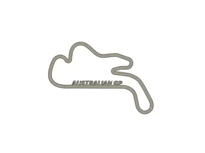 2025 Australian MotoGP Racing Track 3D print model