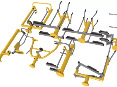 Outdoor Fitness Collection 3D model