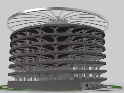 Parking Lot Building 3D model