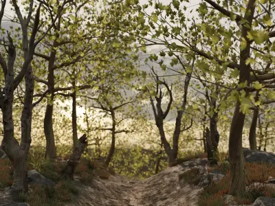 Autumn Forest Free 3D model