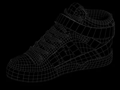 ADIDAS FORUM MID  Low-poly 3D model