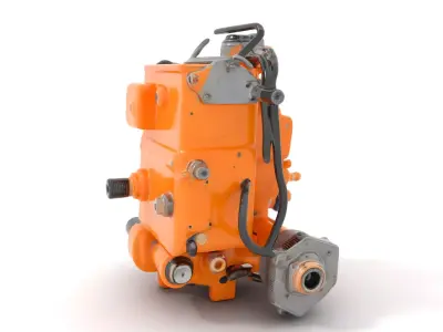 Industrial Gearbox Model Pack Low-poly 3D model