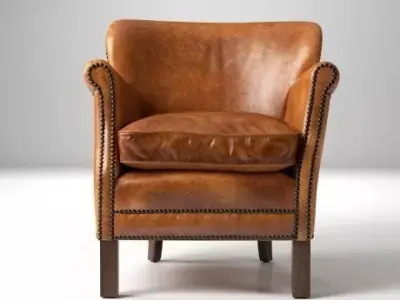 Leather Chair Detailed 3D model