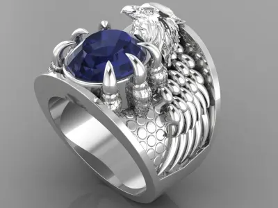 Eagle Ring 3D print model