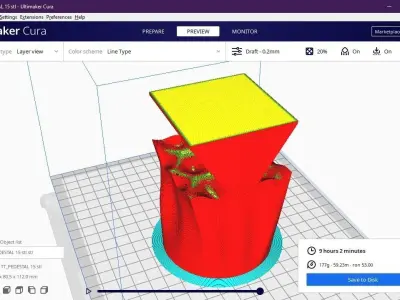 Pedestal 15 3D print model