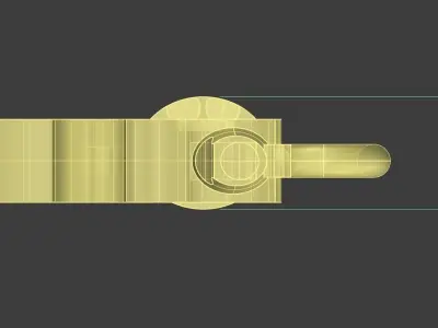 Revolver Pendant Gold Silver Platinum Luxury Jewelry 3D print model