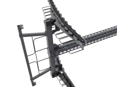 ski lift tower 3D model