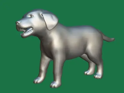 Dalmatian Puppy Dog  Low-poly 3D model