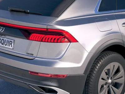 Audi Q8 2019 base model 3D model