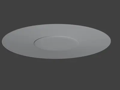Plate Low-poly 3D model