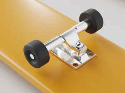 Skateboard Low-poly 3D model