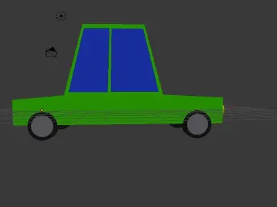 Cartoon Car 3D model 36