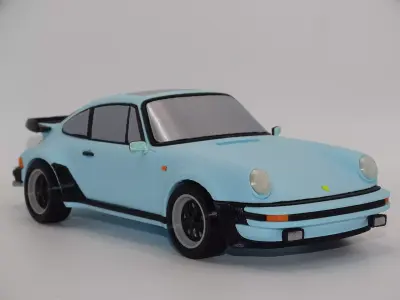 PORSCHE 911 TURBO By 80 PARTS 3D print model