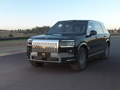 2025 Zeekr 9X with lowpoly interior Low-poly 3D model