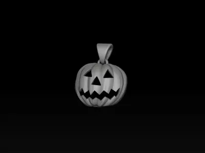 Halloween Pumpkin Pendant 3D print model