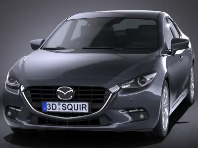 Mazda 3 sedan 2017 3D model