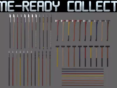 PBR Weapon V3 3D Model Pack