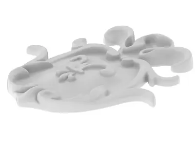 Cartouche Ornament 021 3D model