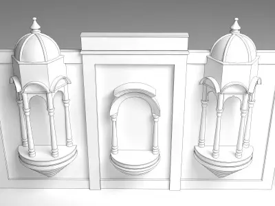 Indian Wedding Stage 3D model