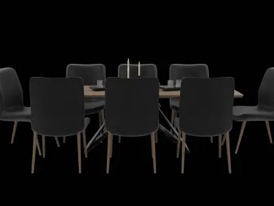 Table Set 3D model