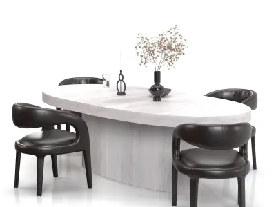 Dining set 08 3D model
