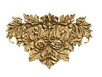Classic carved decor ornament 476 3D print model purchase