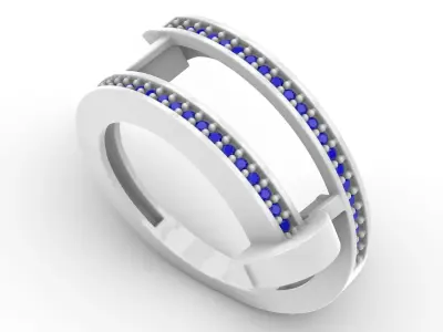 Jewelry Diamond Ring Model RG19 Free 3D print model
