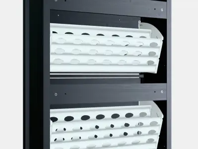 HEMNES Shoe cabinet with 2 compartments Low-poly 3D model