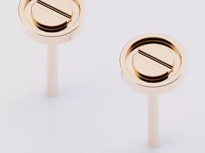 Love Earrings Style 6mm 3D print model