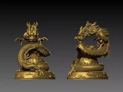 Dragon 3D Model 3D print model