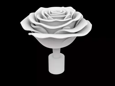 Rose Flower 3D Print Model 3D print model