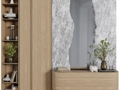 Hallway in a Modern Wardrobe style 17  3D model