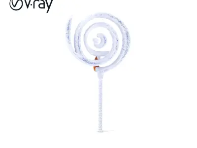 Rustic Metal Spiral Ornament Model Pack Low-poly 3D model