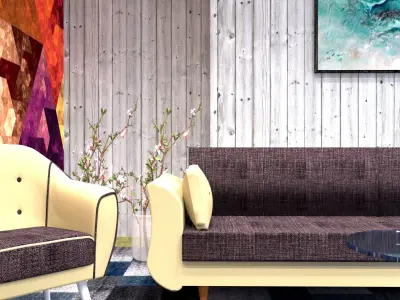 Modern VIP Waiting room  3D model