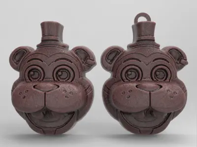 glamrock freddy face decor  3D print model