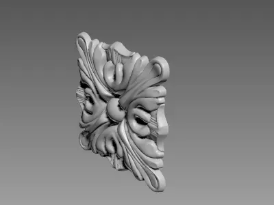 Decor square 03 3D model