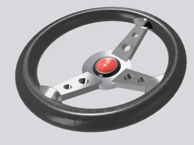 RC Car Drift Racing Steering Wheel 1 10 Accesories 3D print model