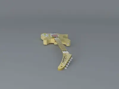 Ron Thal Bumblefoot Swiss Cheese Guitar Free 3D model