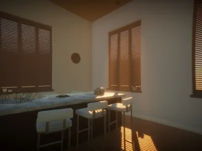 Modern home - Props Pack Low-poly 3D model