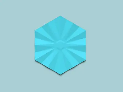 Hexagonal Wall Panel A32 Angular - Interior Design Decoration 3D print model